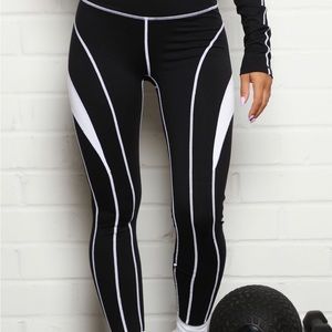 All lined up too active leggings from Fashion Nova